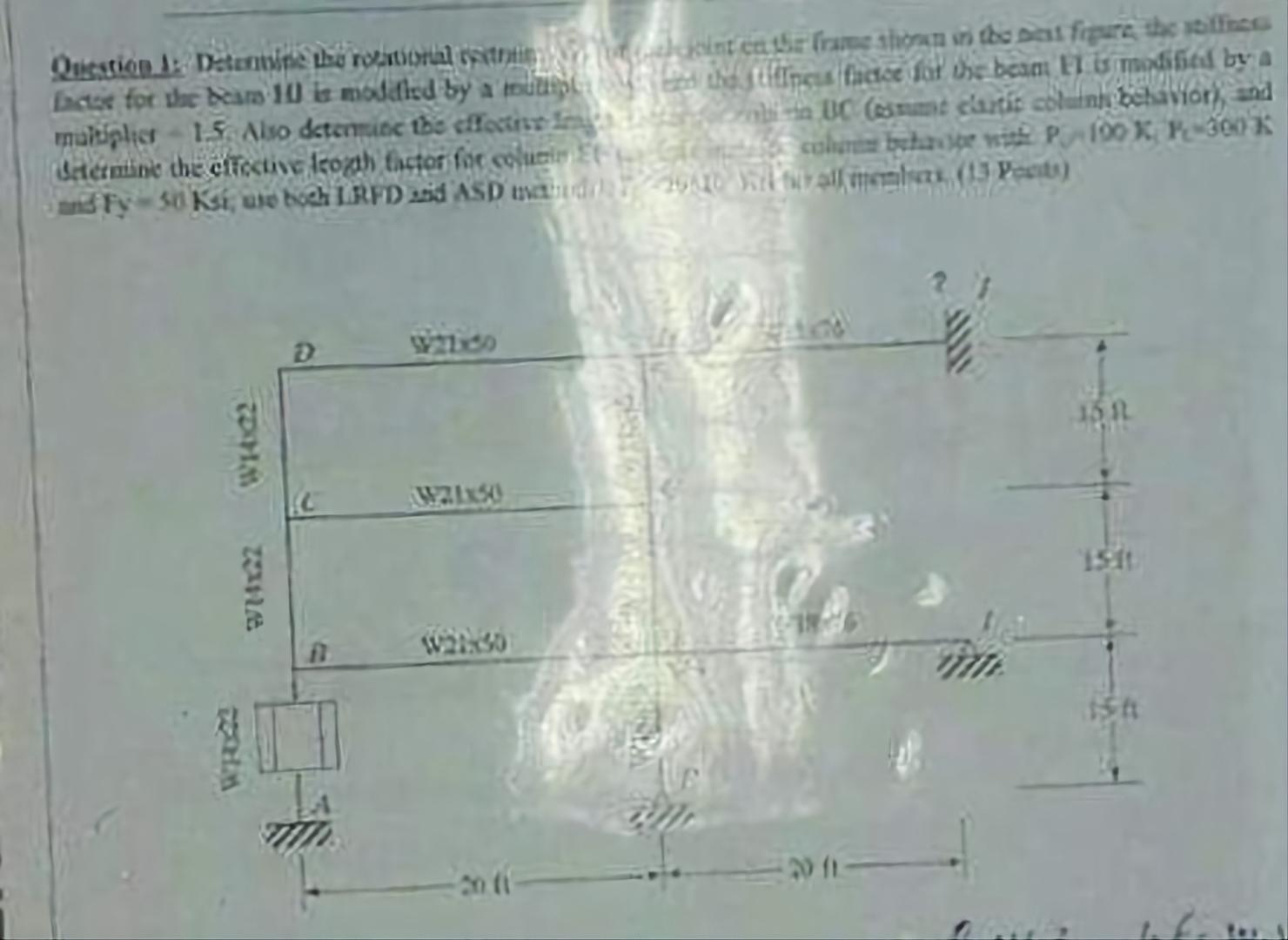 Oucsticn : Detenbin th rotational stribcoe for te