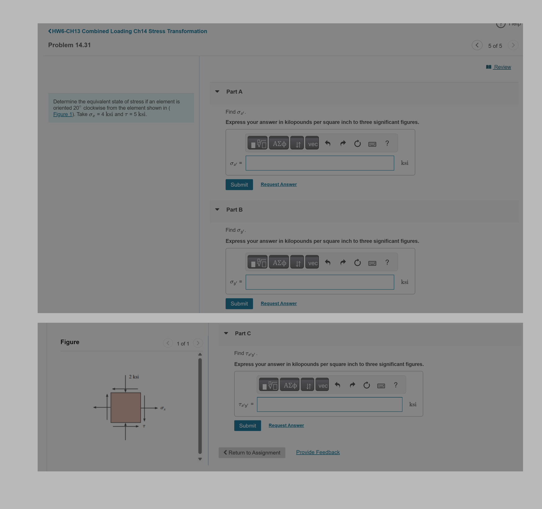 Figure 1 of 1 Find x ' y ' . Express your answer