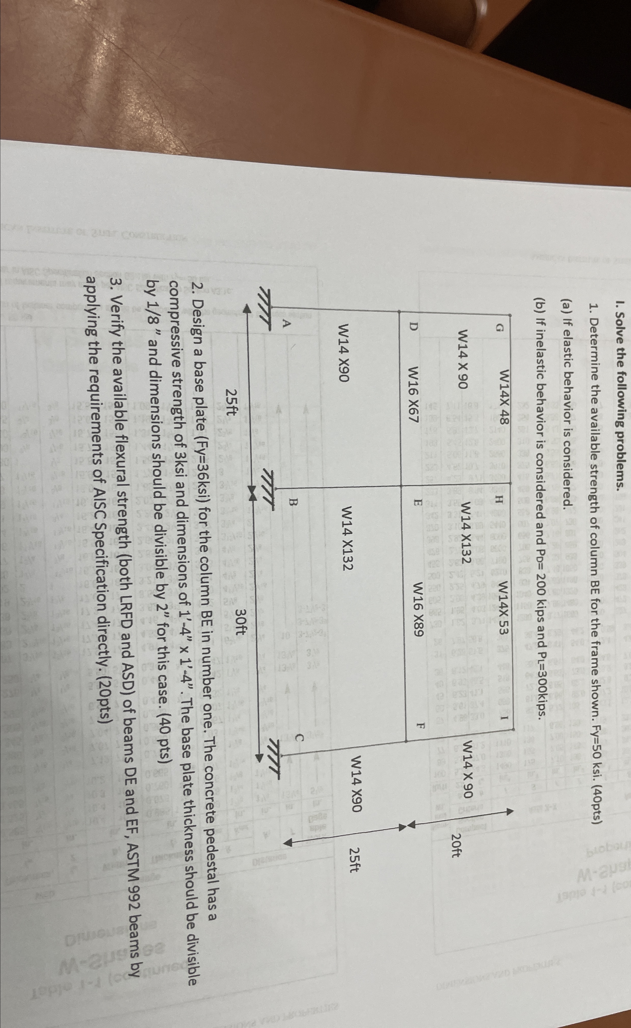 I. Solve the following problems. Determine the