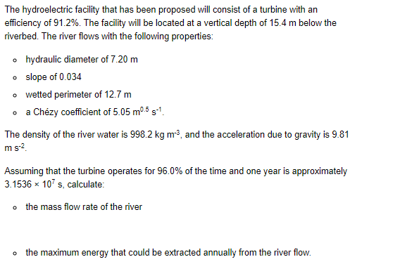 The hydroelectric facility that has been proposed