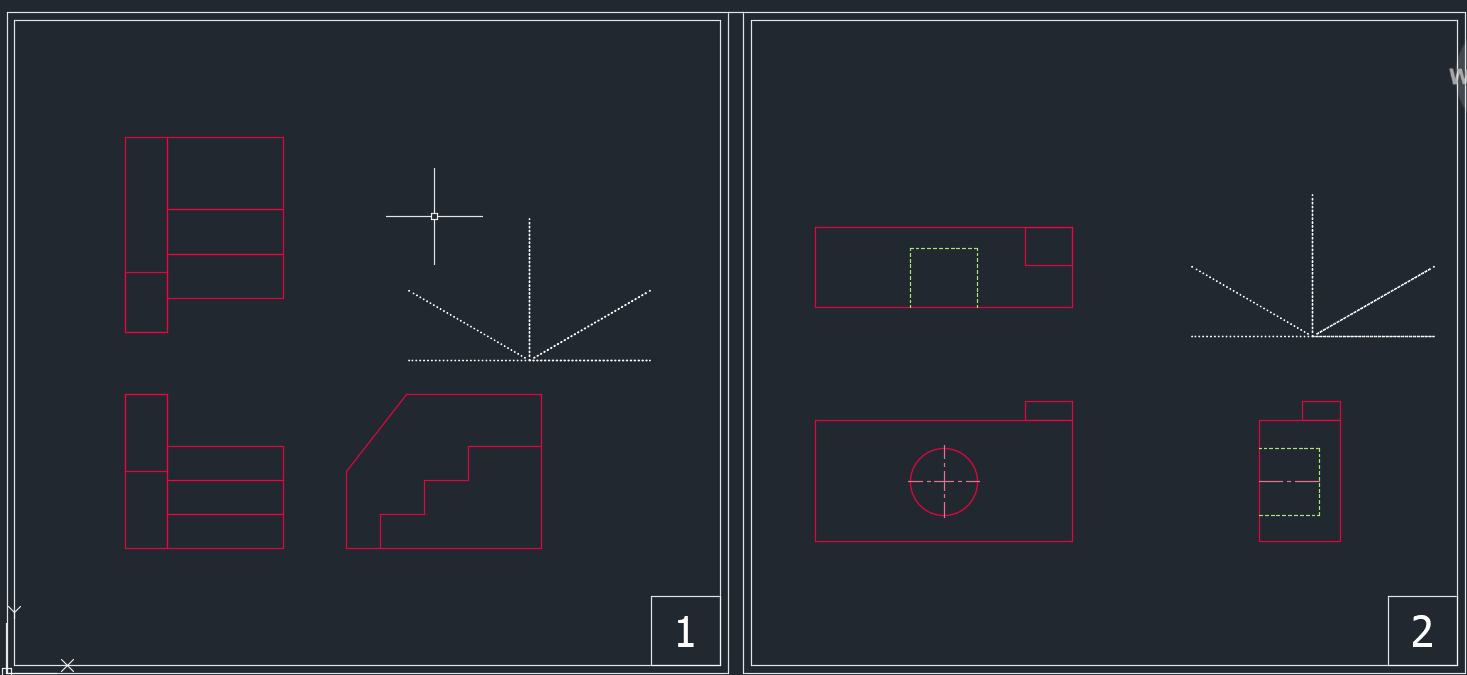 Complete the Front Isometric for Box 1 & Box 2 (