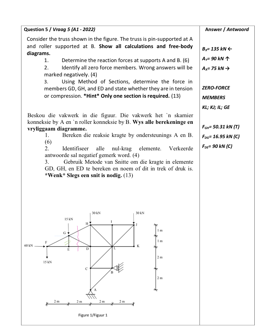 Question 5 / Vraag 5 ( A 1 - 2 0 2 2 ) Consider