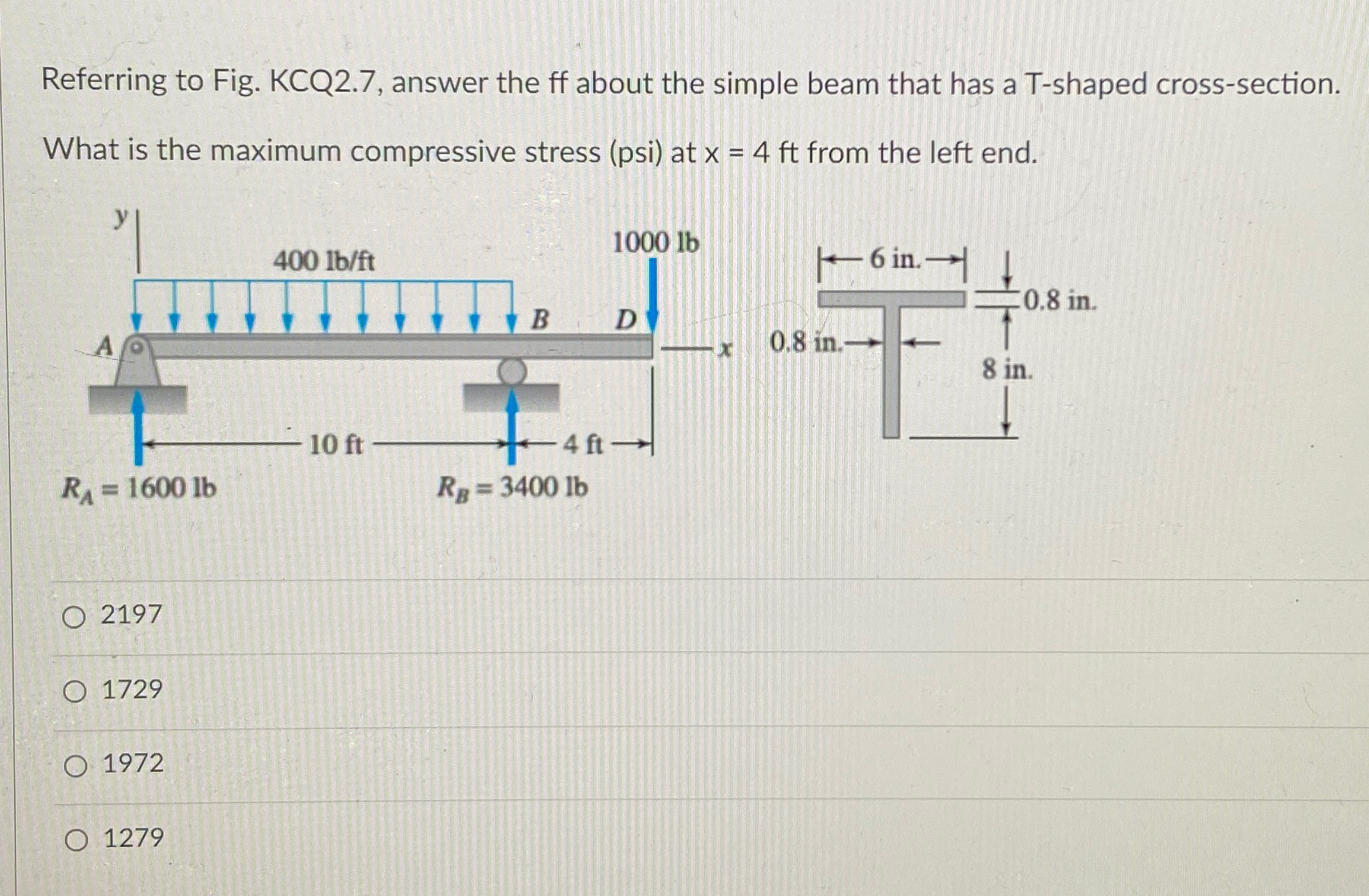 Referring to Fig. KCQ 2 . 7 , answer the ff about