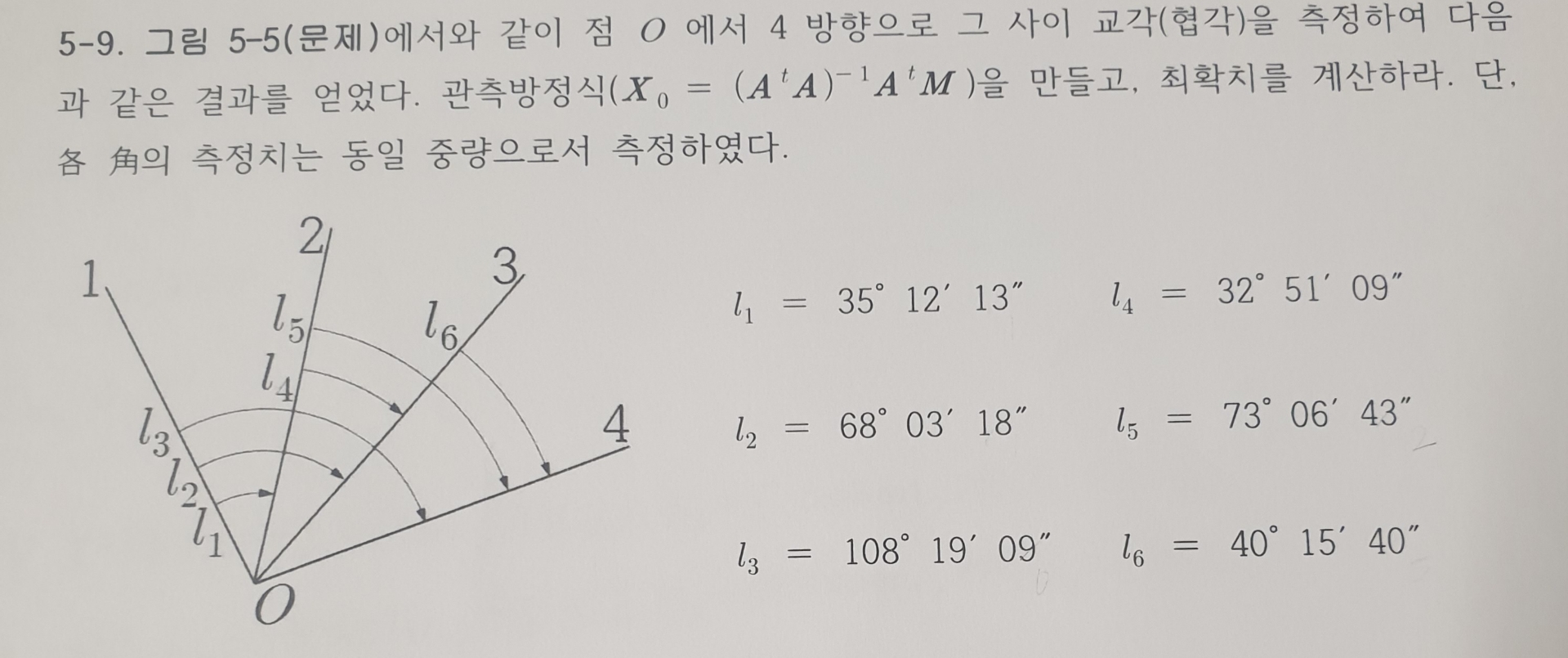 5 - 9 . 5 - 5 ( ) O 4 ( ) . ) = ( ( A t A ) - 1 A