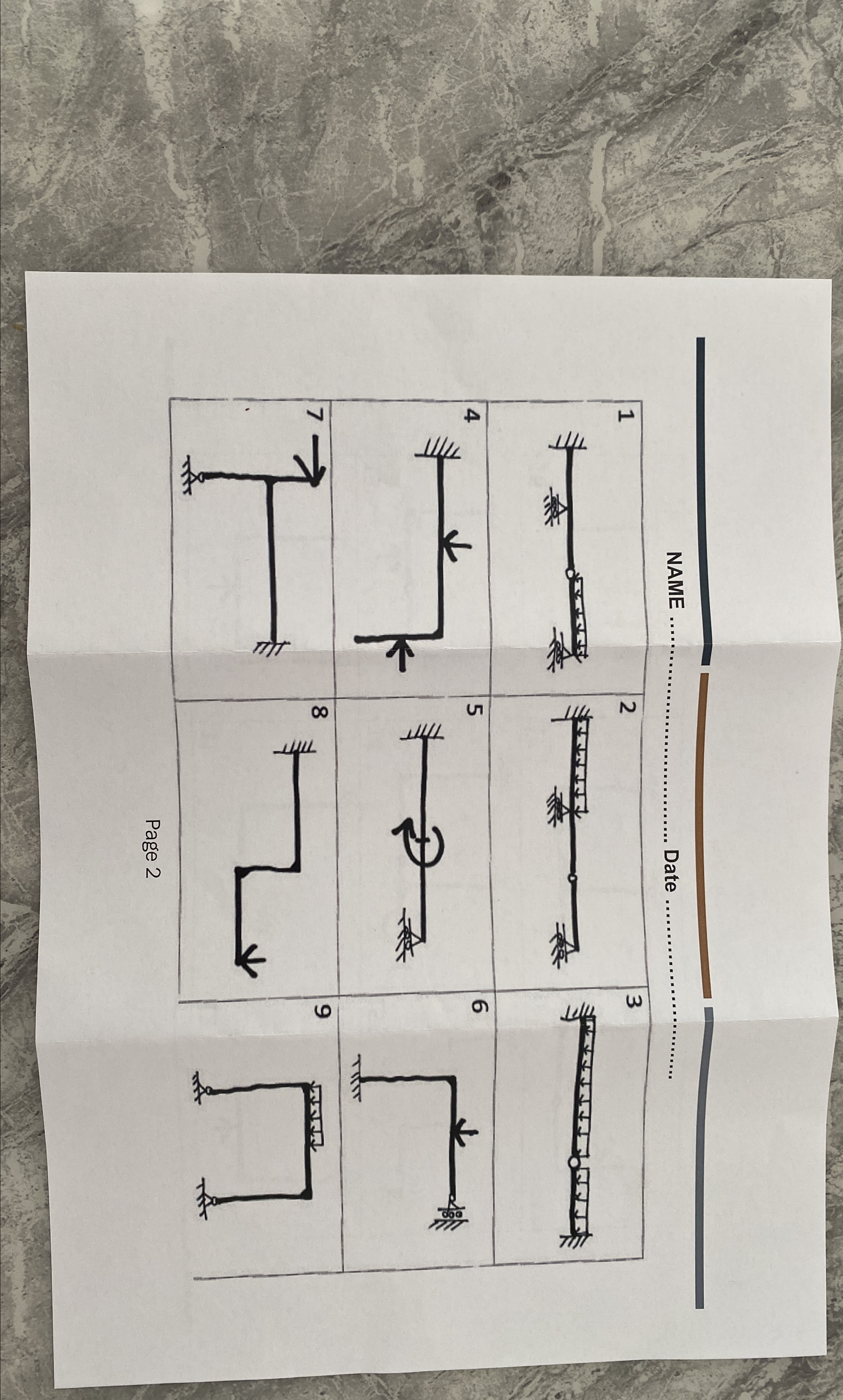Draw bending and shear force diagrams for the