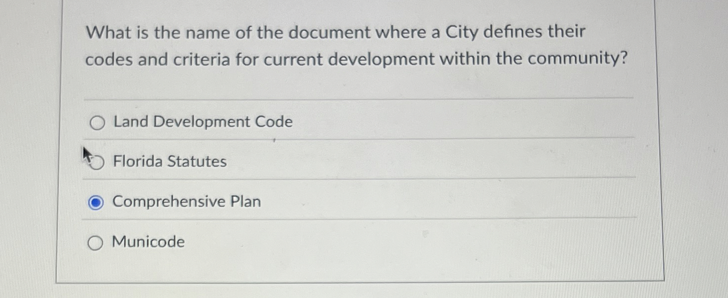 What is the name of the document where a City