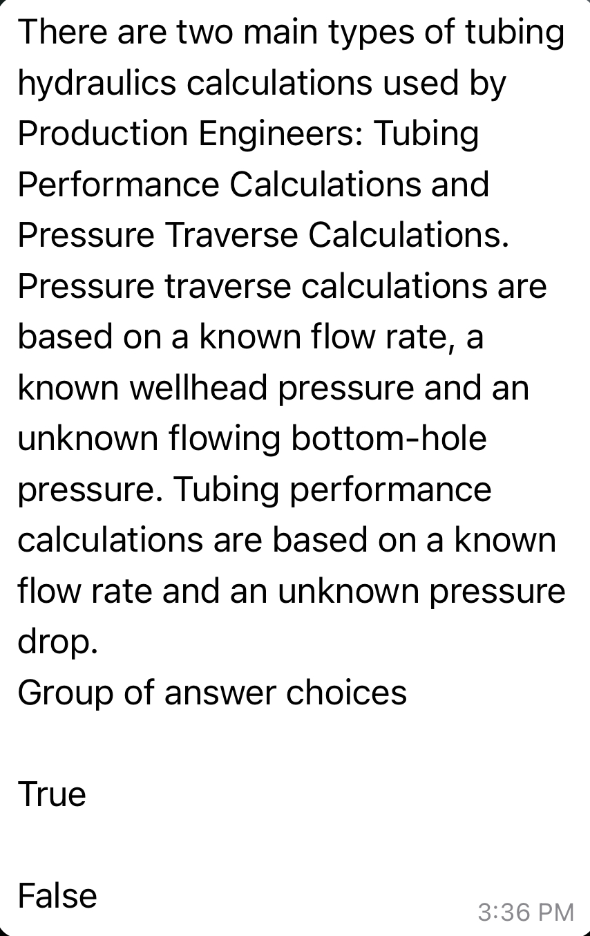 There are two main types of tubing hydraulics