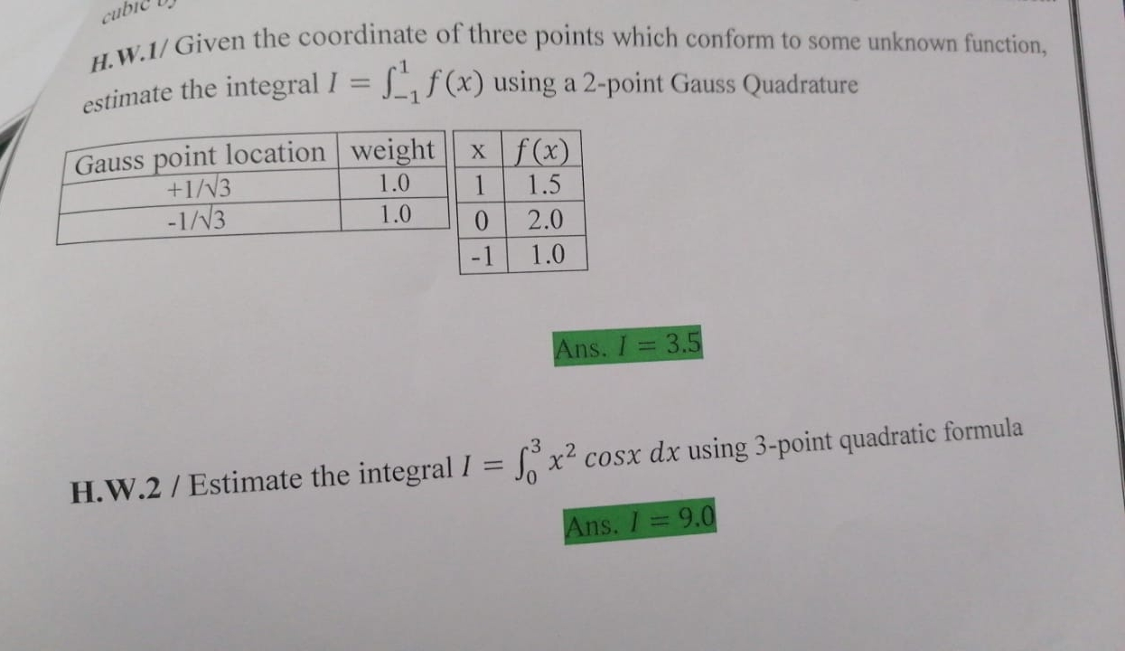please solve this problem H . w 1 and H . w 2