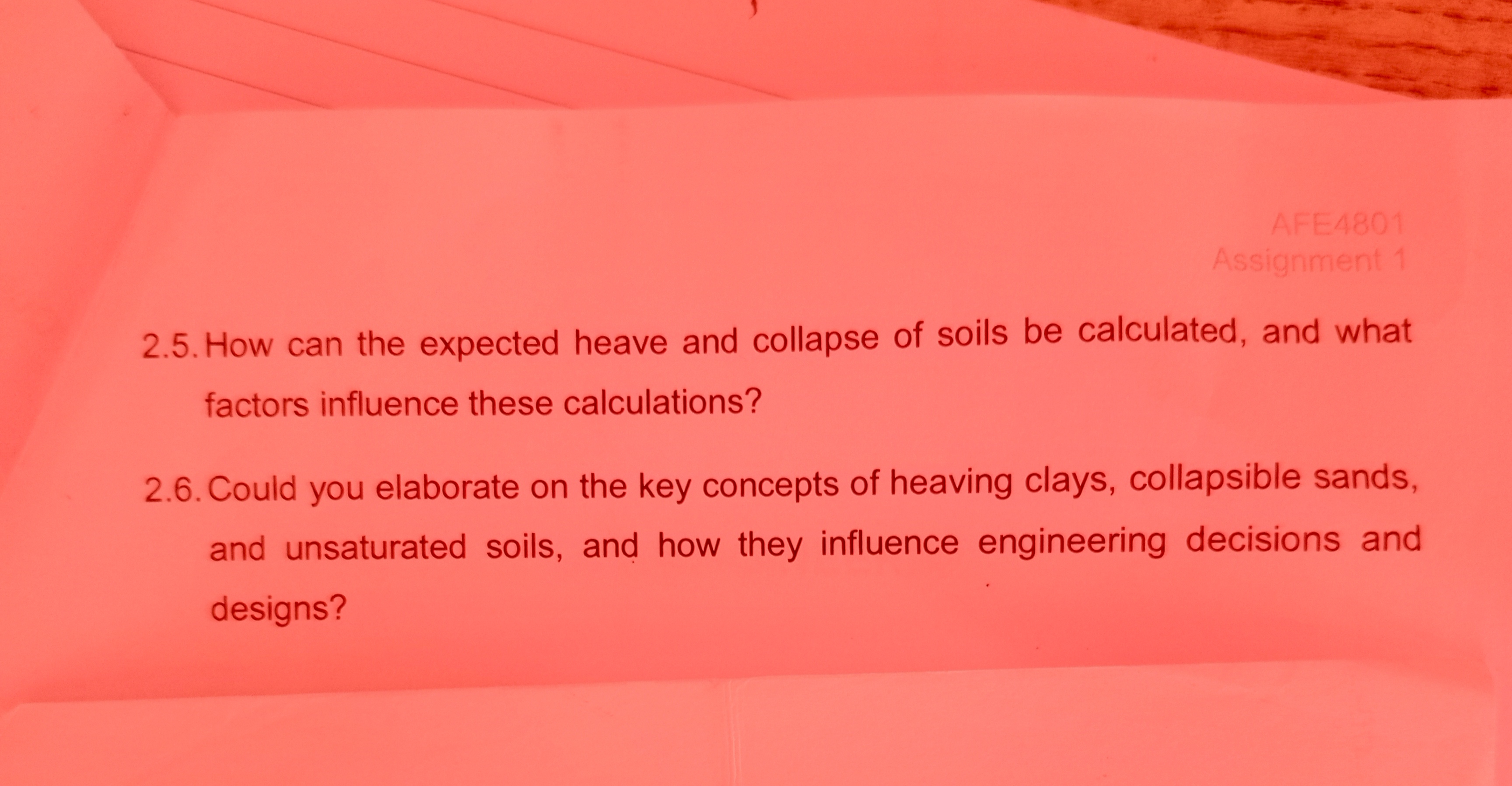 2 . 5 . How can the expected heave and collapse