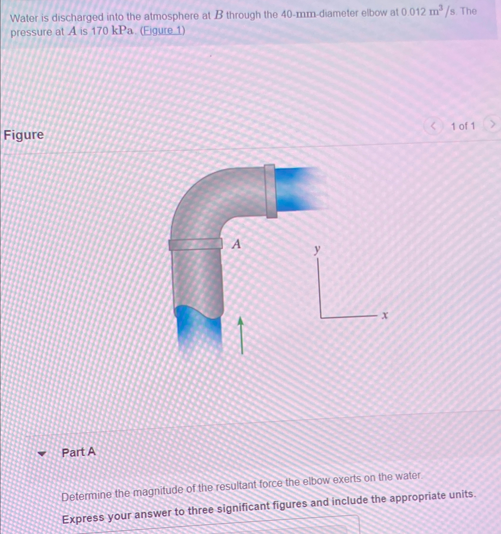 Water is discharged into the atmosphere at B
