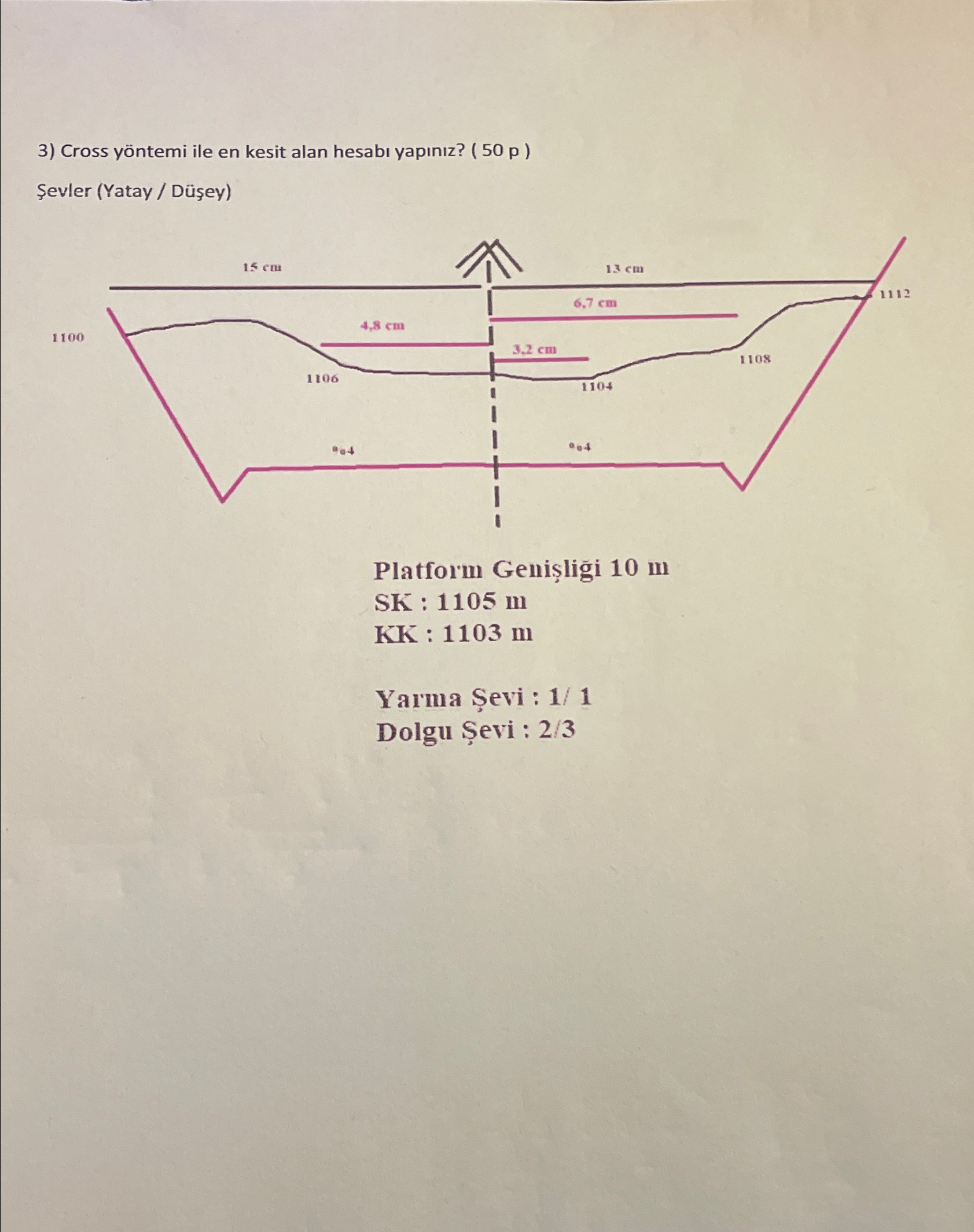 Cross y ntemi ile en kesit alan hesab yap n z ? (