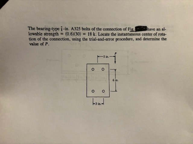The bearing - type 7 8 - in . A 3 2 5 bolts of