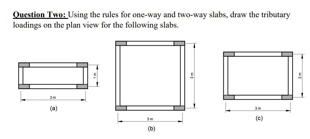 Question Two: Using the rules for one - way and