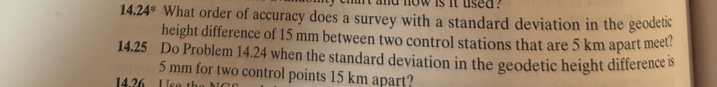 1 4 . 2 4 * What order of accuracy does a survey