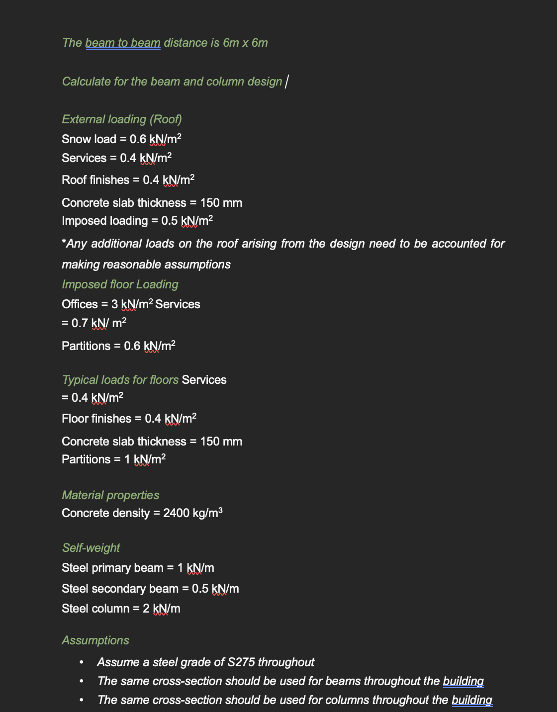 its a 4 story building The beam to beam distance