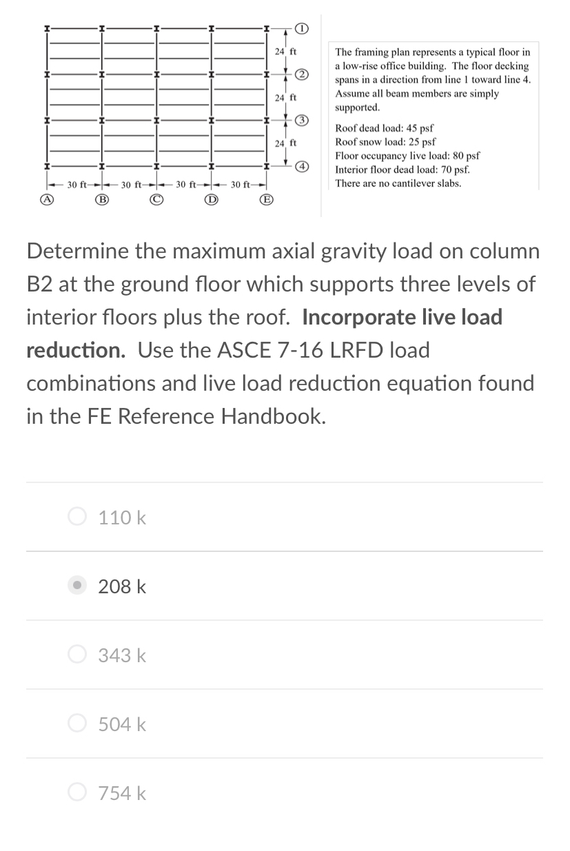 The framing plan represents a typical floor in a
