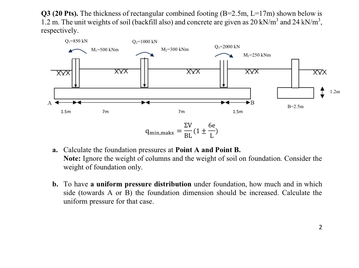 Q 3 ( 2 0 Pts ) . The thickness of rectangular