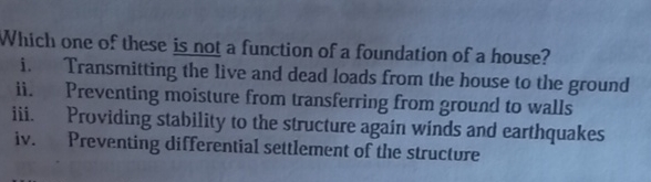 Which one of these is not a function of a
