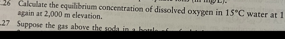 . 2 6 Calculate the equilibrium concentration of