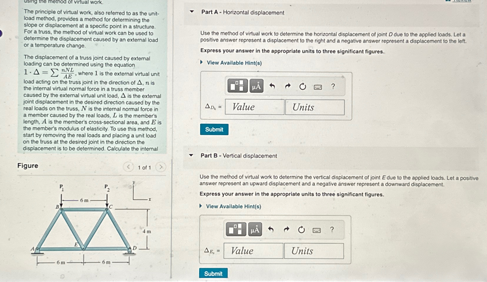 the method of virtual work. The principle of