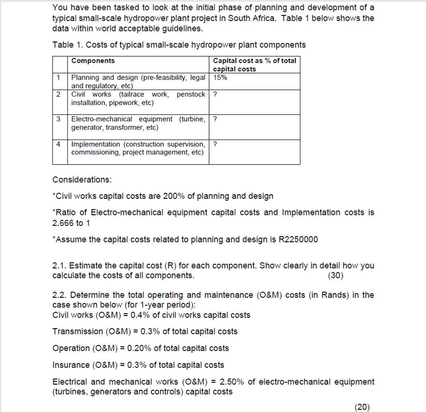 You have been tasked to look at the initial phase