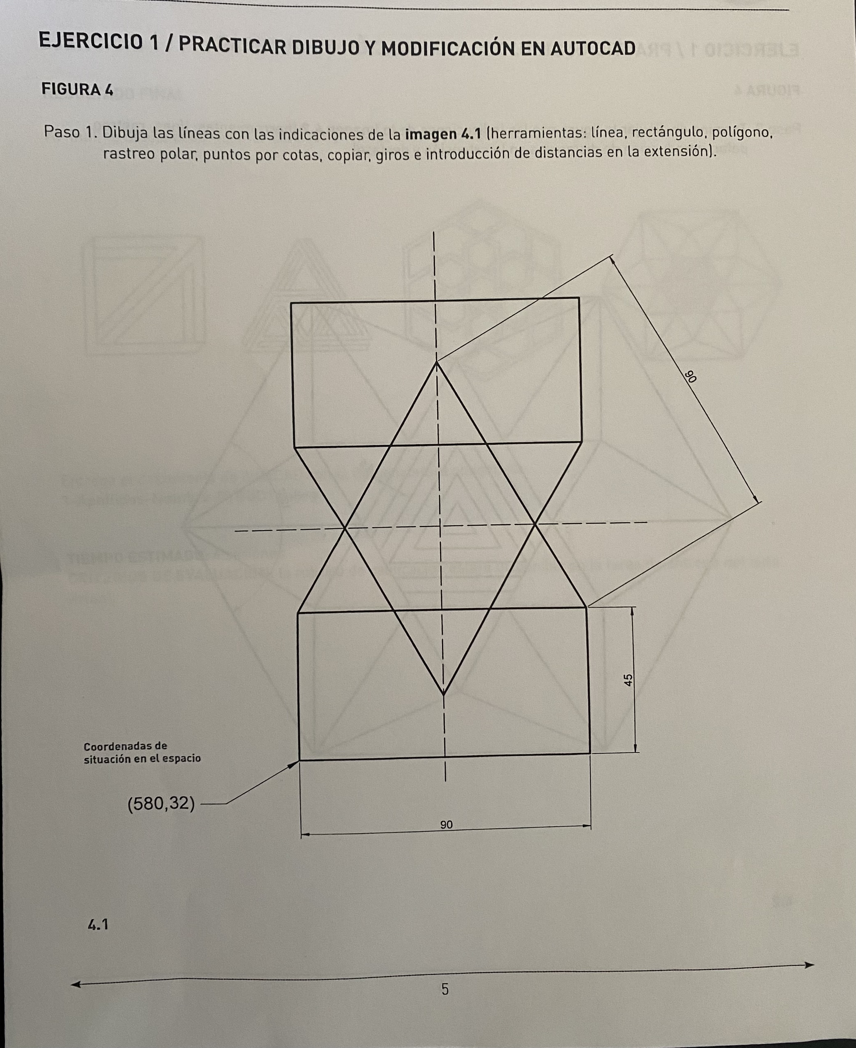 EJERCICIO 1 / PRACTICAR DIBUJO Y MODIFICACI N EN