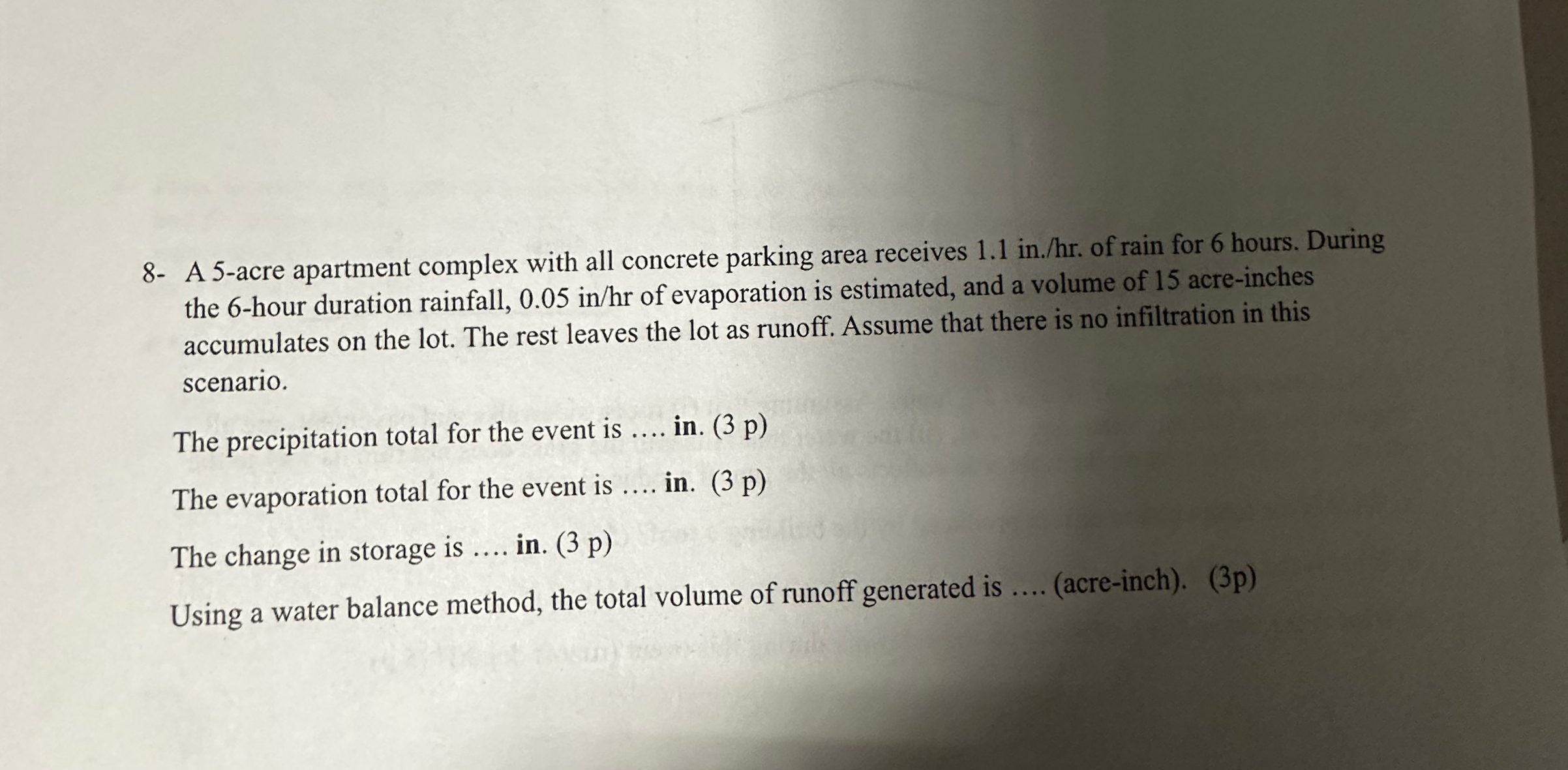 8 - A 5 - acre apartment complex with all