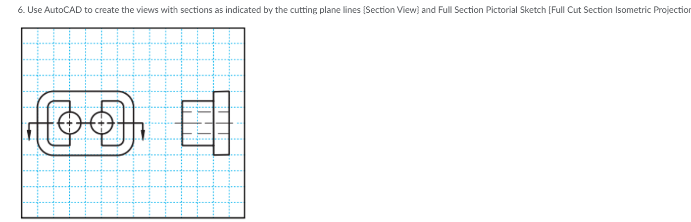 Use AutoCAD to create the views with sections as