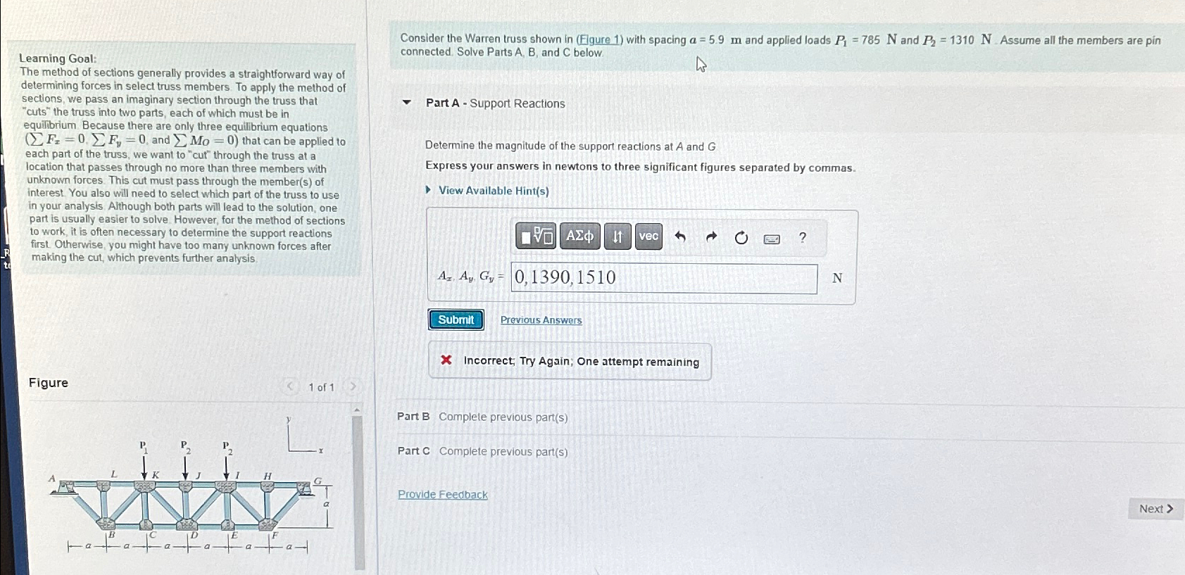 Learning Goal: The method of sections generally