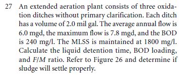 2 7 An extended aeration plant consists of three