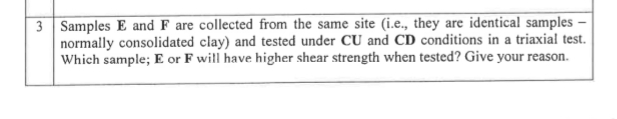 3 Samples E and F are collected from the same