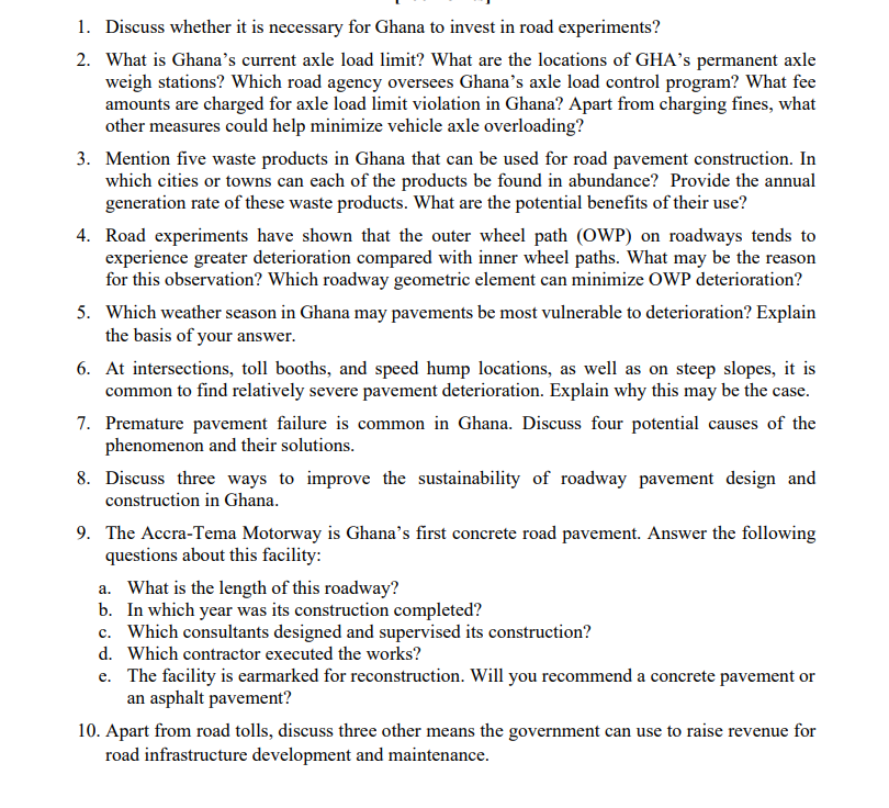 Discuss whether it is necessary for Ghana to