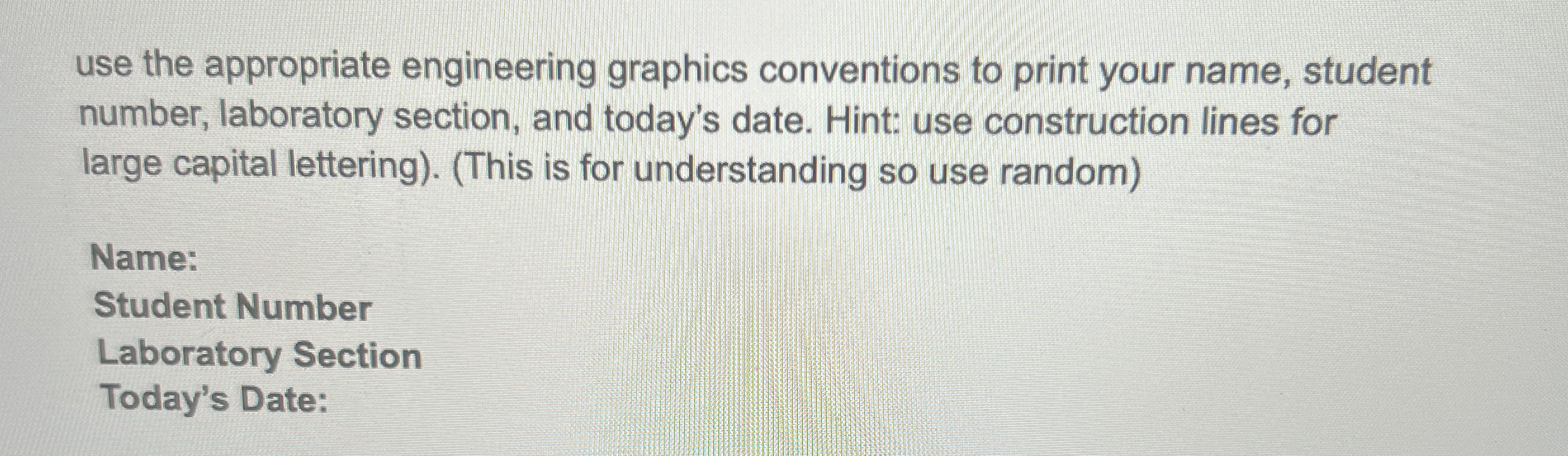 use the appropriate engineering graphics