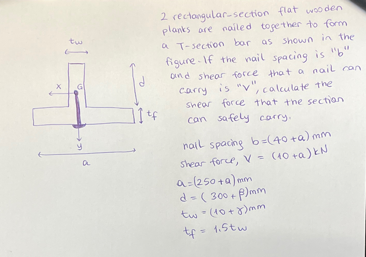 2 rectangular - section flat wooden planks are