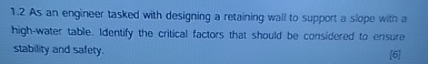 1 . 2 As an engineer tasked with designing a