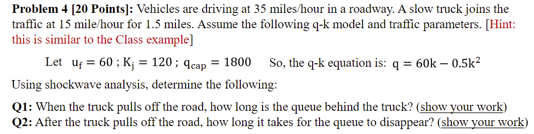 Vehicles are driving at 3 5 miles / hour in a