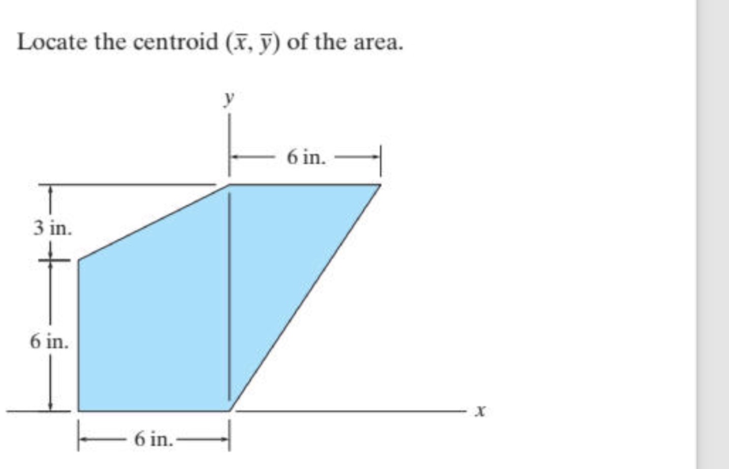 Pls show allwork Locate the centroid X and Y of