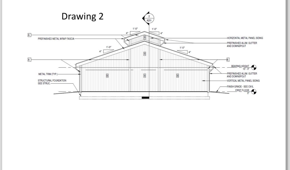 8 . What type of graphical view does Drawing 2