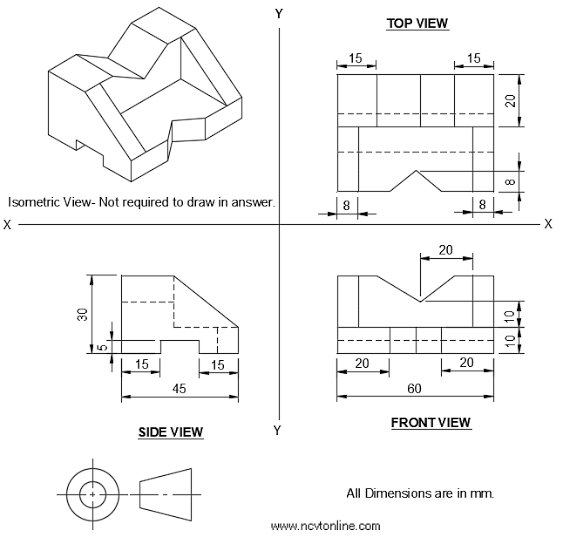 All Dimensions are in m m . please explain the