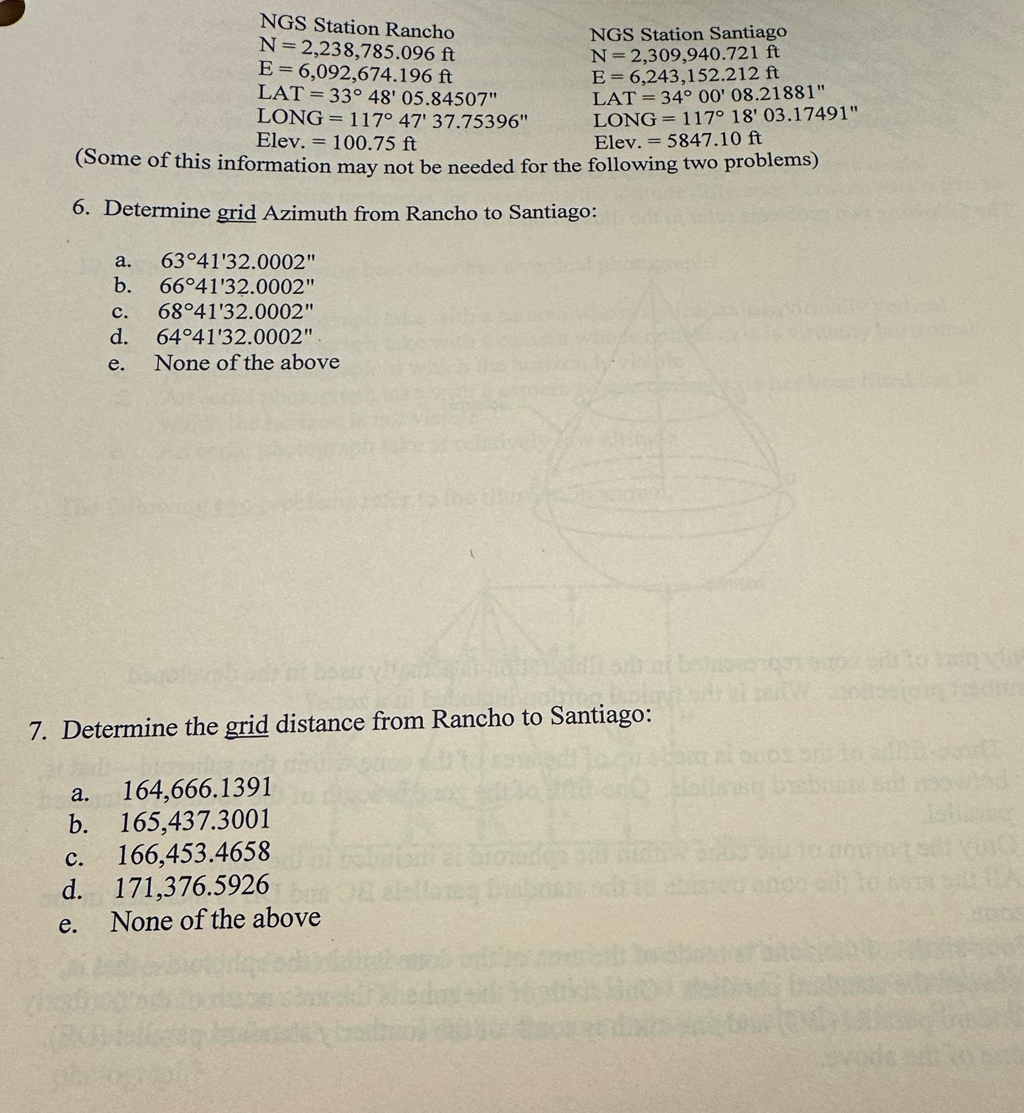 California Coordinate System NAD 8 3 Constants