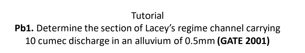 Tutorial Pb 1 . Determine the section of Lacey's
