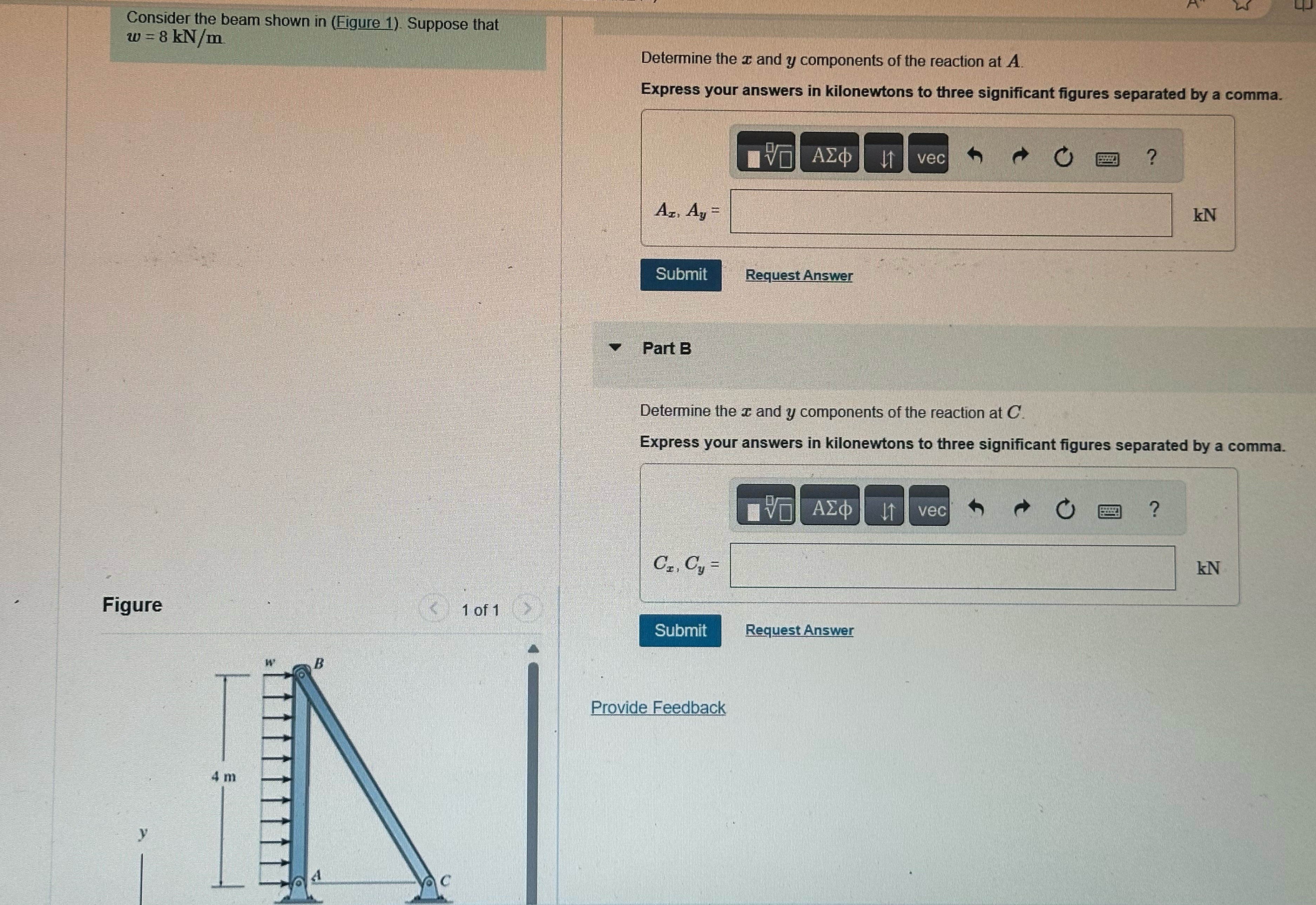 Consider the beam shown in ( Figure 1 ) . Suppose