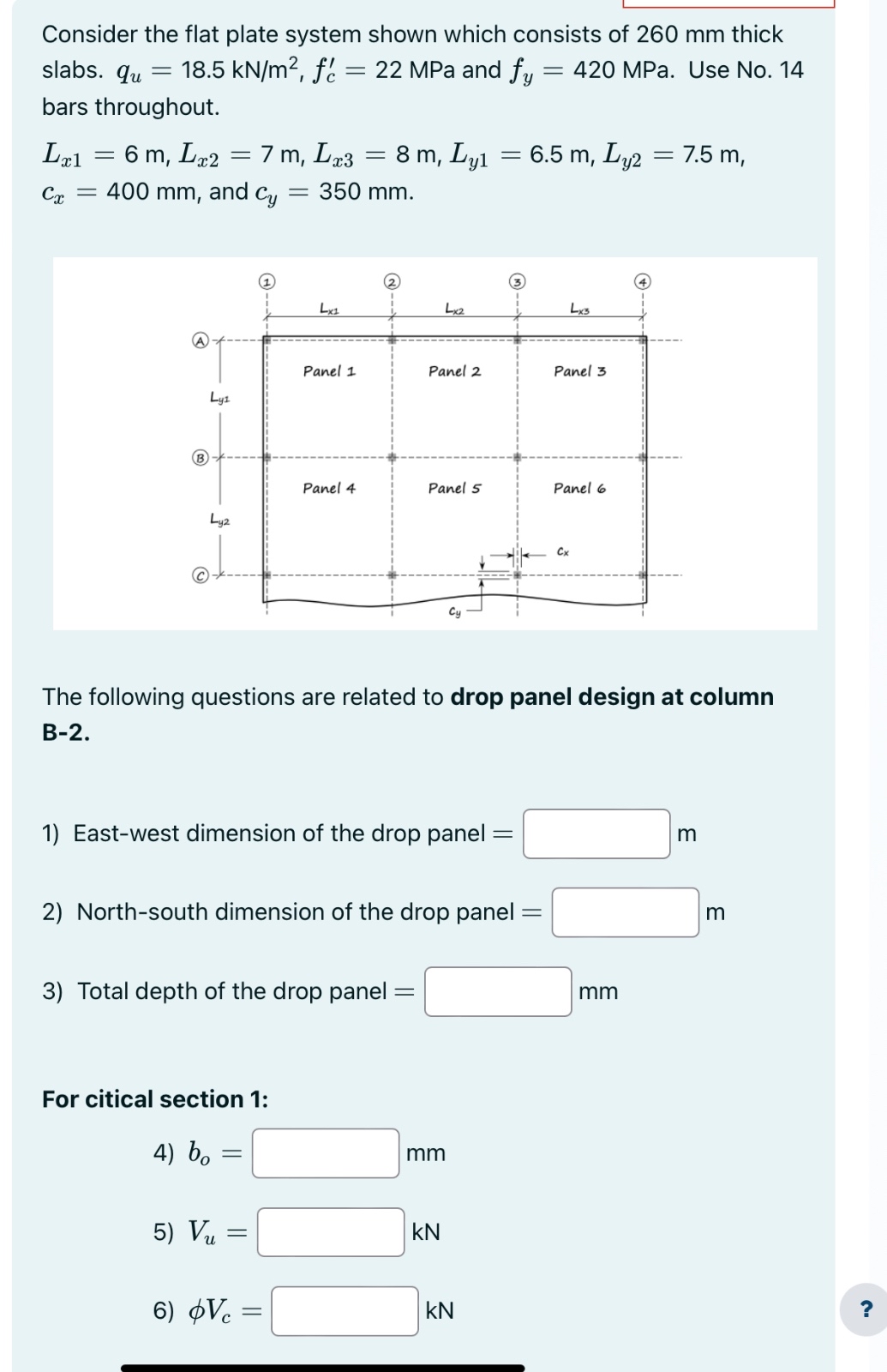 Consider the flat plate system shown which