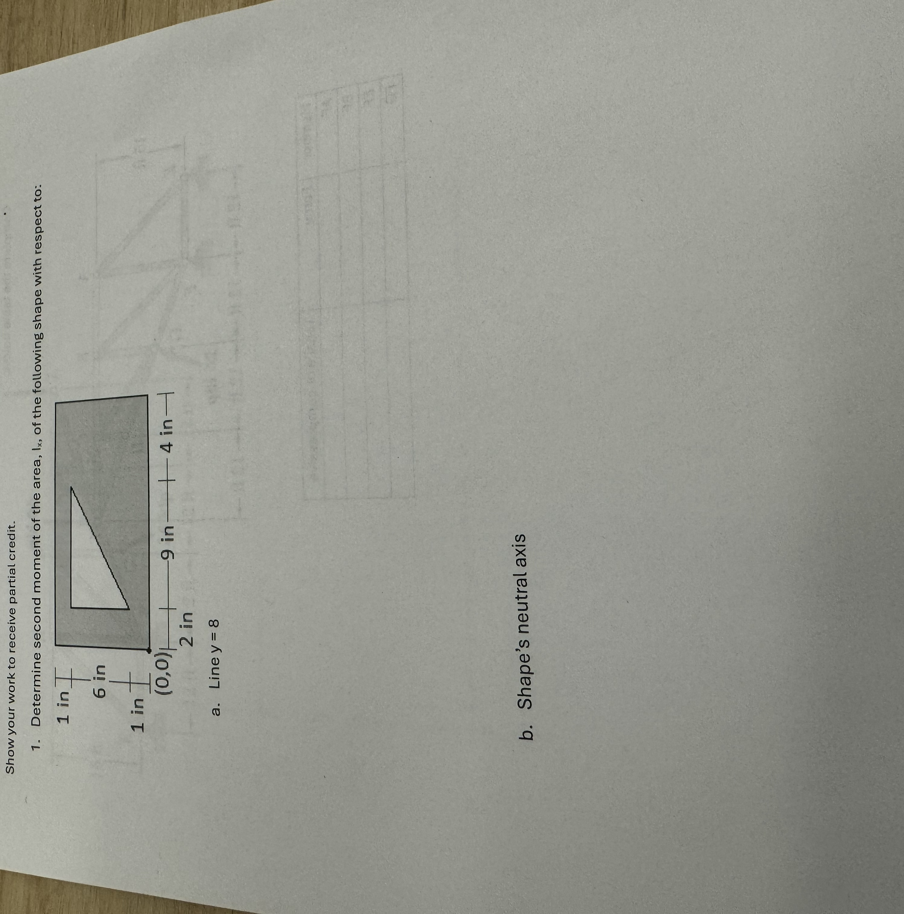 Show your work to receive partial credit.