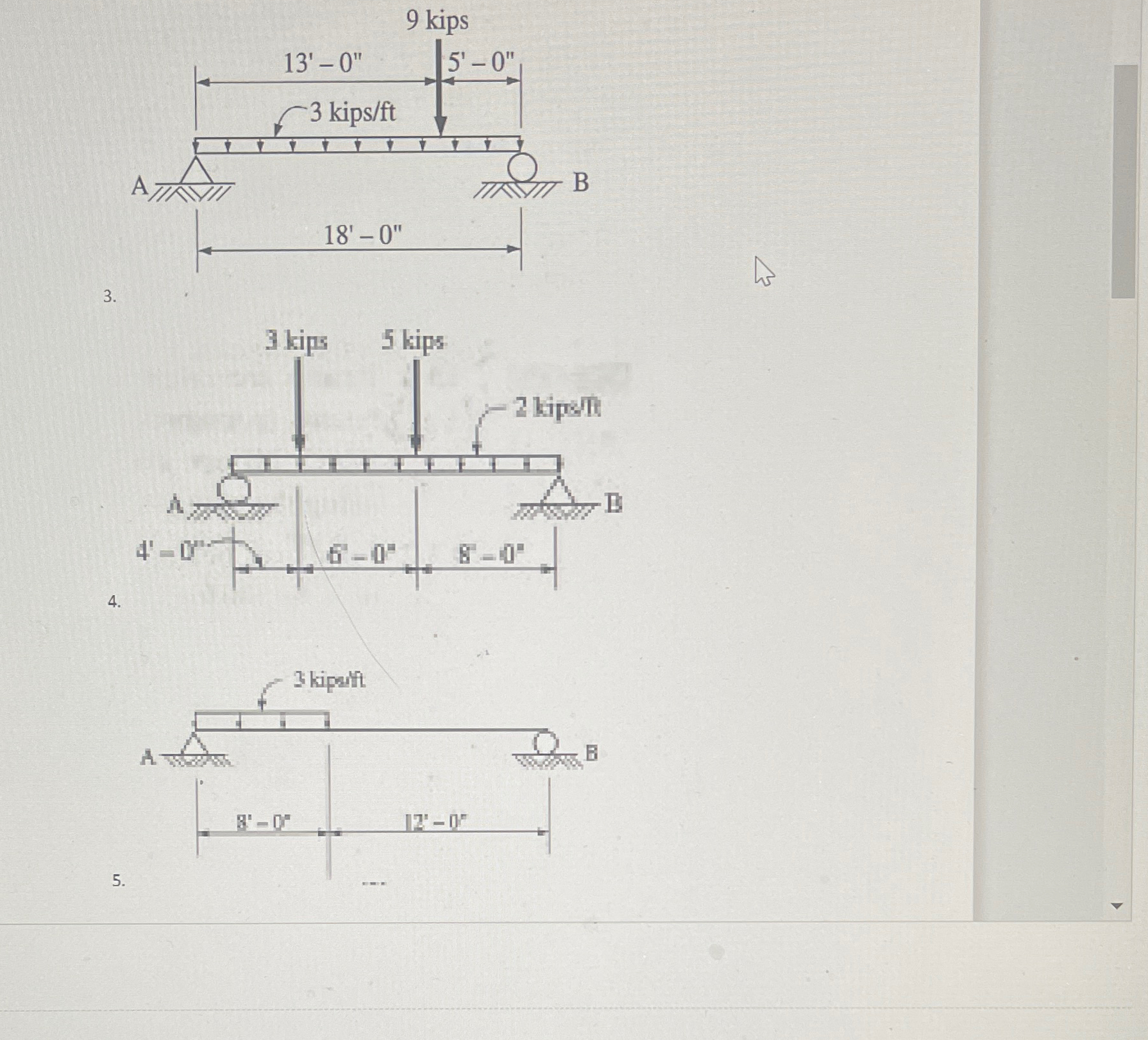: Calculate reactions of the simple Beam draw