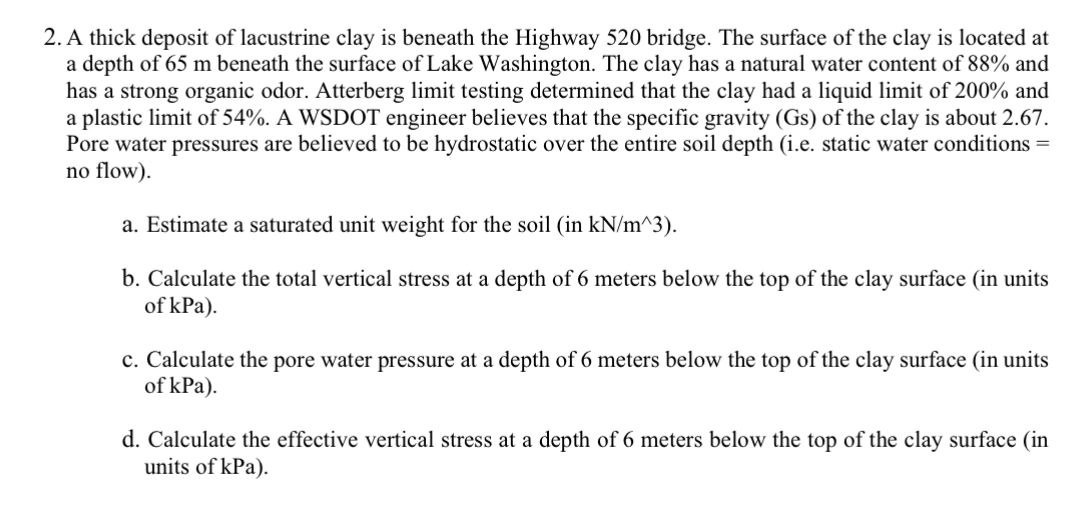 A thick deposit of lacustrine clay is beneath the