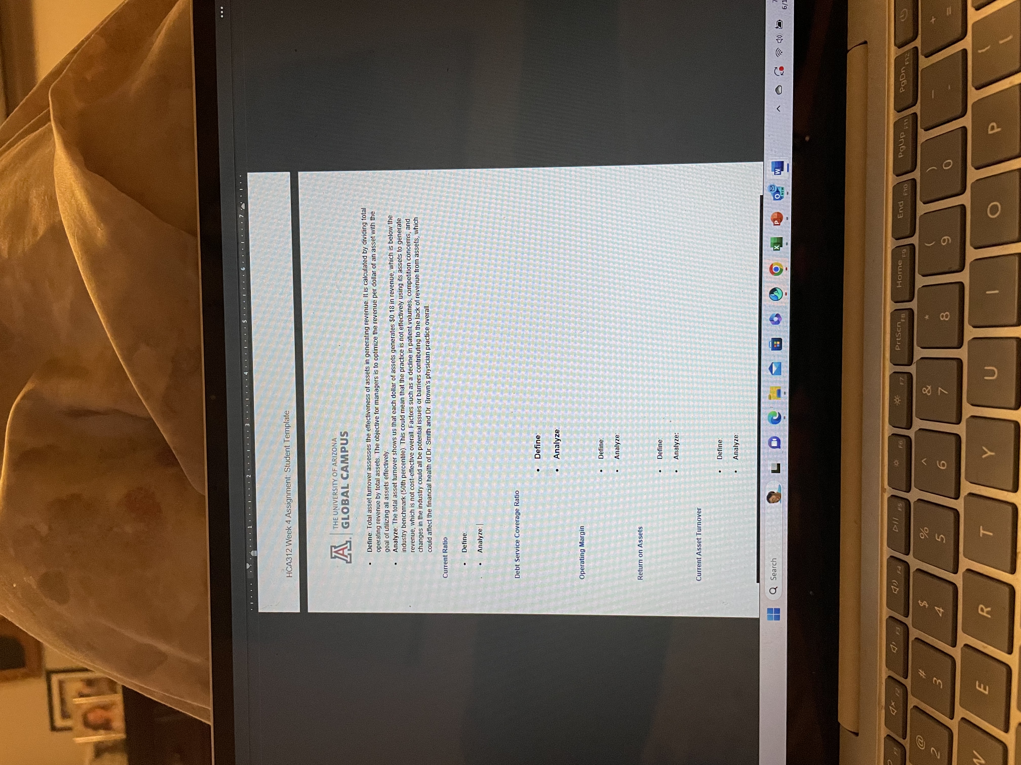 . I . . . . . HCA312 Week 4 Assignment: Student