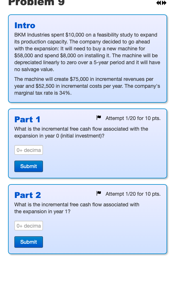 Problem 5 Intro 8 years ago, a new machine cost