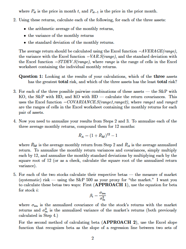 Risk & Return Assignment Introduction This