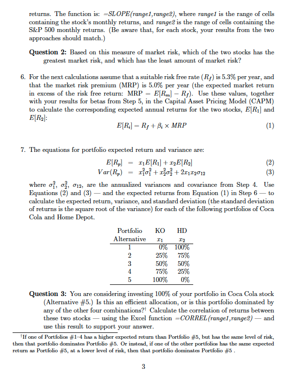 Risk & Return Assignment Introduction This